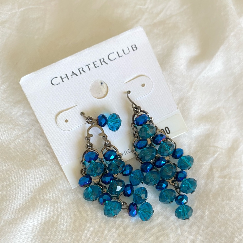 Blue earrings